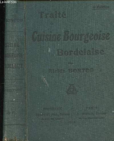 TRAITE DE CUISINE BOURGEOISE