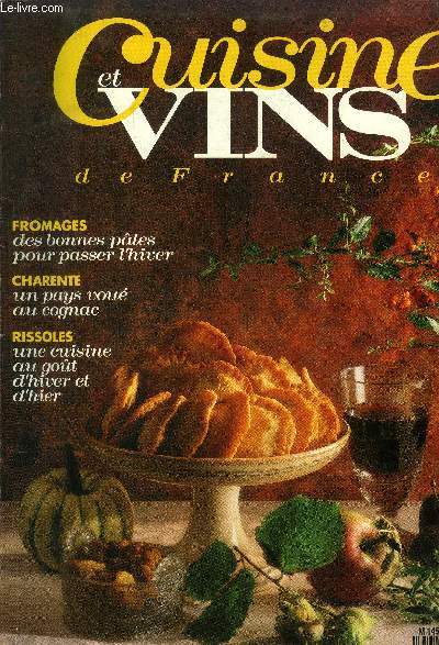 Cuisine et Vins de France - n 483 - Octobre 1992 : La pomme - Charente : le pays au got du Cognac - Le fromage en cuit ou en cru- Le Jura, Les portos des quintas - Bire et gastronomie....