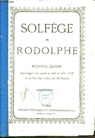 SOLFEGE DE RODOLPHE