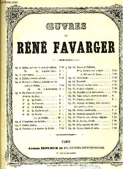 OEUVRES DE RENE FAVARGER