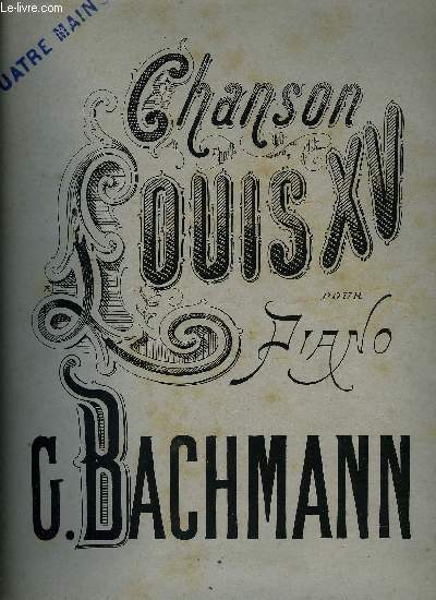 CHANSON LOUIS XV