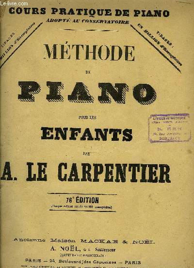 METHODE PIANO POUR LES ENFANTS