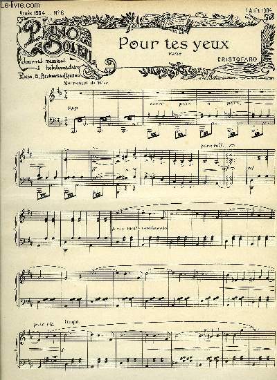 PIANO SOLEIL 7 AOUT 1904, N6