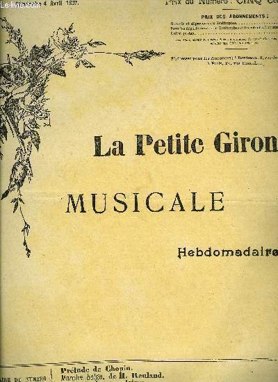 LA PETITE GIRONDE MUSICALE N12