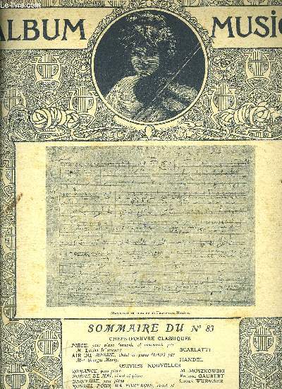 SUPPLEMENT DU NUMERO DE MUSICA D'AOUT 1909