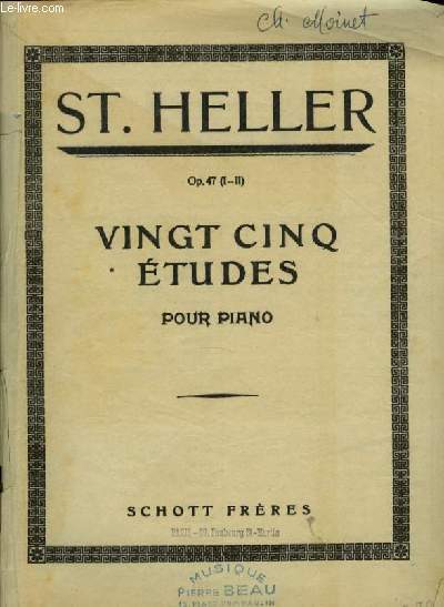 VINGT CINQ ETUDES POUR PIANO - CAH. 1.