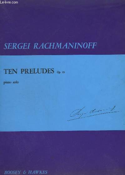 TEN PRELUDES (DIX PRELUDES) - OP. 23 - PIANO SOLO.