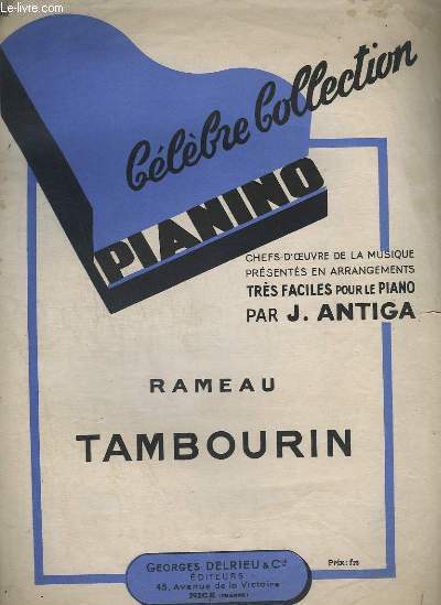 COLLECTION PIANINO - N35 : TAMBOURIN - POUR PIANO.