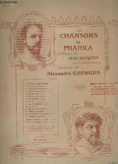 LES CHANSONS DE MIARKA - N 6 : L'EAU QUI COURT - PIANO + CHANT.