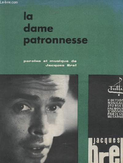 LA DAME PATRONNESSE - PIANO + CHANT.