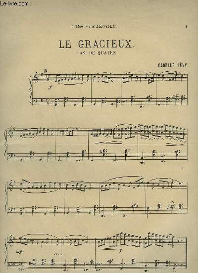 LE GRACIEUX - PAS DE QUATRE POUR PIANO.