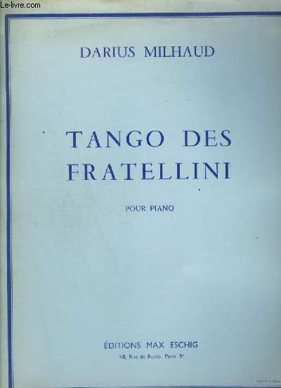 TANGO DES FRATELLINI - POUR PIANO.