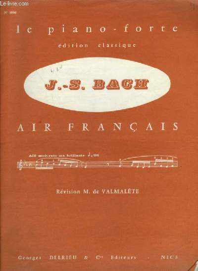 AIR FRANCAIS - POUR PIANO.