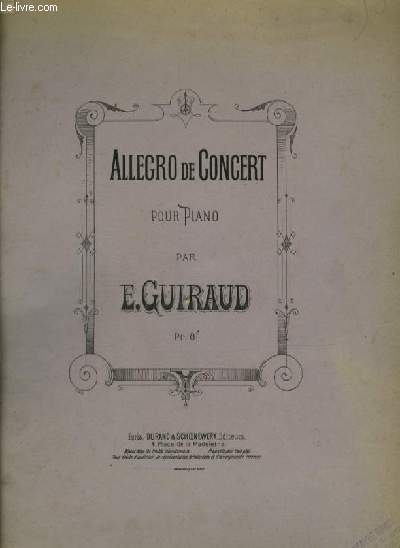 ALLEGRO DE CONCERT - POUR PIANO.