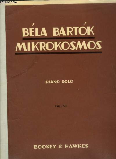 MIKROKOSMOS - VOLUME 6 - PIANO SOLO.
