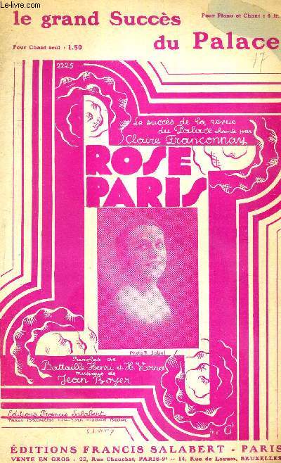 ROSE PARIS - LE SUCCES DE LA REVUE DU PALACE