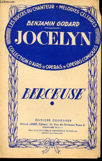 JOCELYN - GRAND OPERA EN 4 ACTES