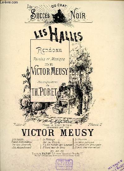 LES HALLES - RONDEAU - POESIE DE VICTOR MEUSY