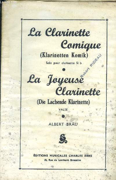 La clarinette comique/ La joyeuse clarinette