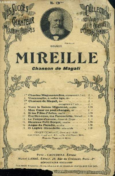 Mireille, chanson de Magali