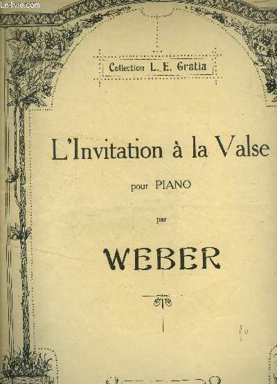 L'invitation  la valse pour piano solo