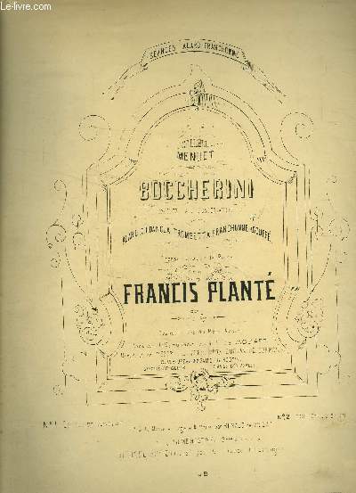 Menuet de Boccherini, pour piano