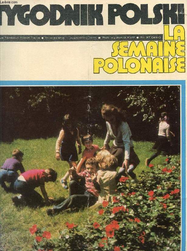 TYGODNIK POLSKI / LA SEMAINE POLONAISE, Nr 37 (934), ROK WYDANIA XVIII, SEPT. 1975