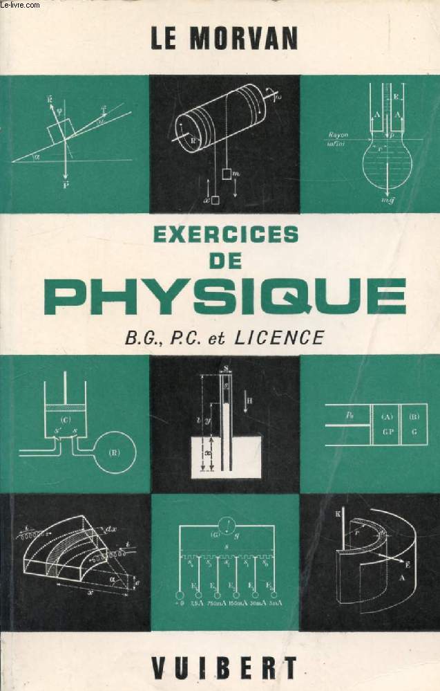EXERCICES DE PHYSIQUE (AVEC LEURS SOLUTIONS), CANDIDATS AUX CERTIFICATS DE B.G.ET P.C. ET LICENCE