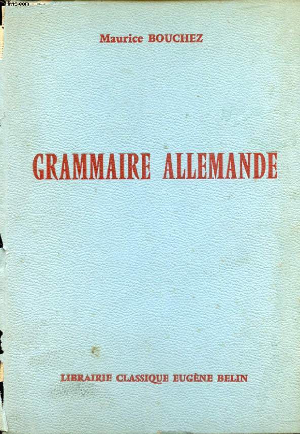 GRAMMAIRE ALLEMANDE
