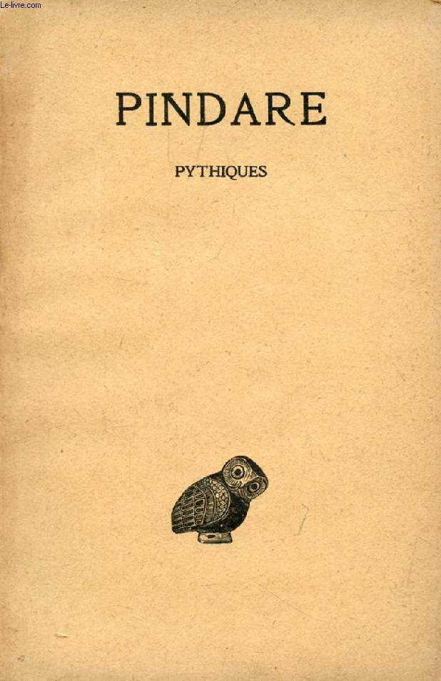 PINDARE, TOME II, PYTHIQUES