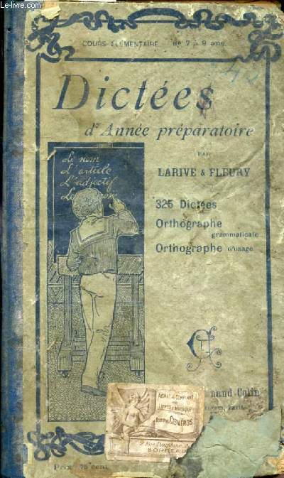 DICTEES D'ANNEE PREPARATOIRE DE GRAMMAIRE