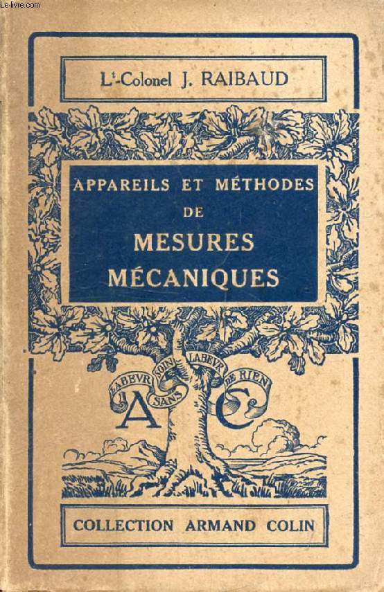 APPAREILS ET METHODES DE MESURES MECANIQUES