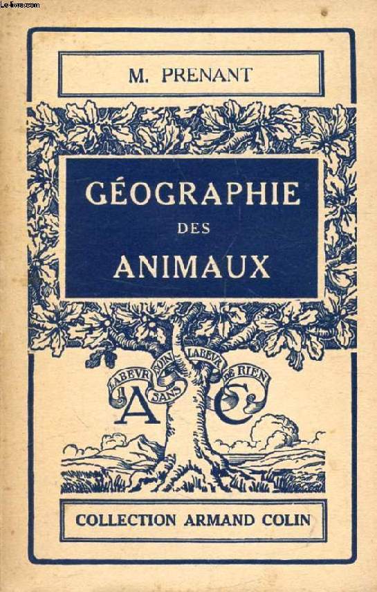 GEOGRAPHIE DES ANIMAUX