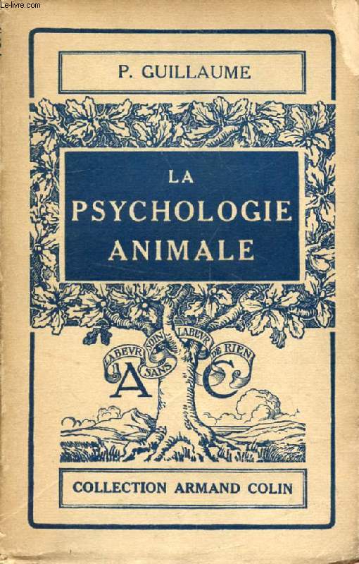 LA PSYCHOLOGIE ANIMALE
