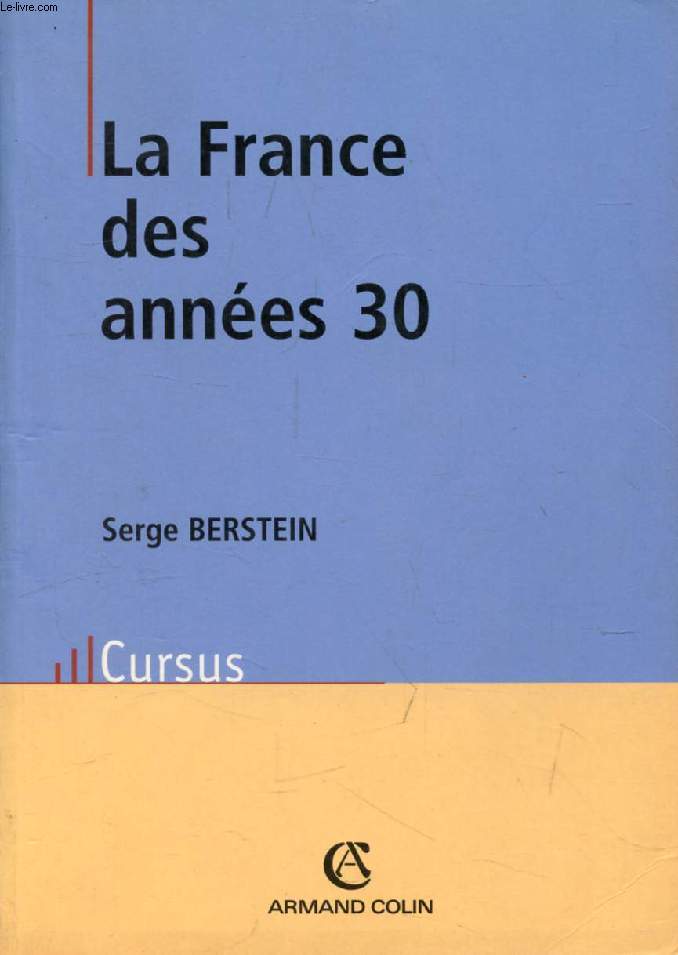 LA FRANCE DES ANNEES 30