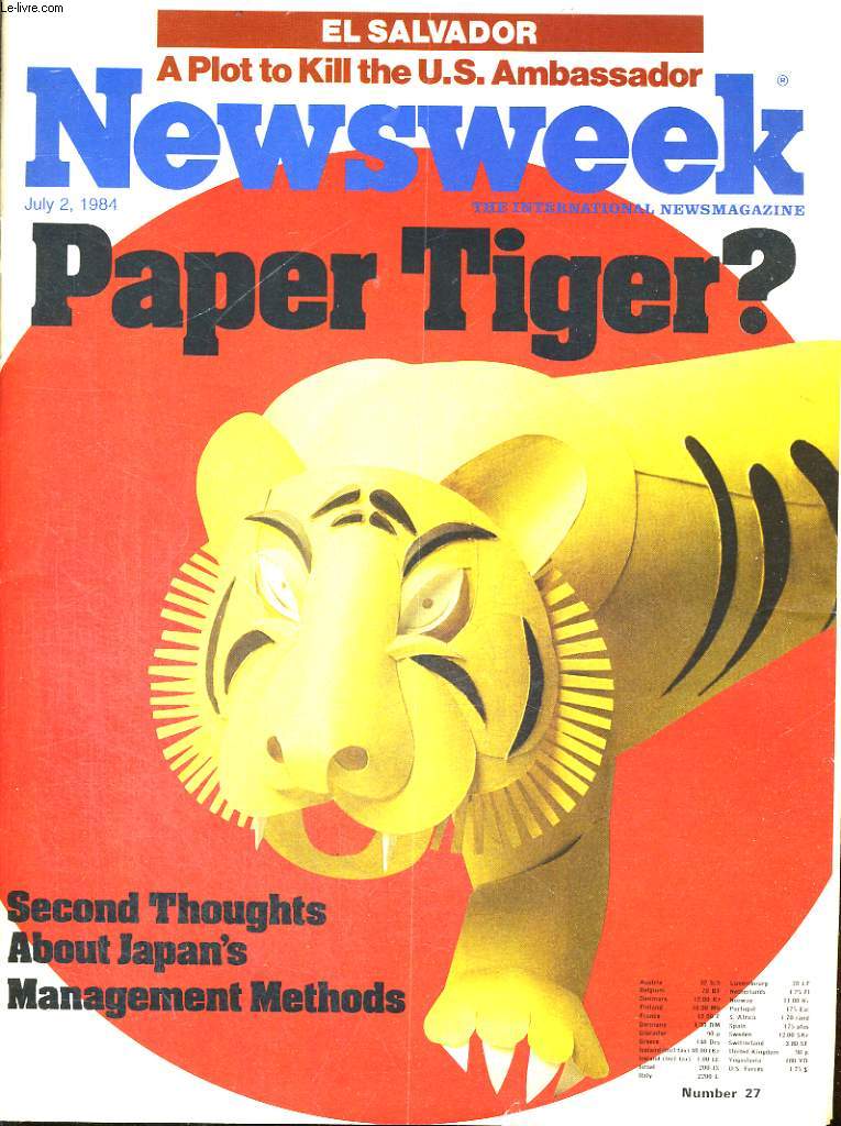 NEWSWEEK N27, PAPER TIGER?,