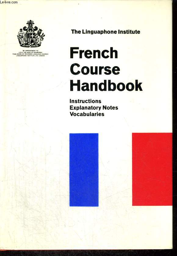 FRENCH COURSE HANDBOOK