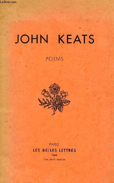 JOHN KEATS, POEMS