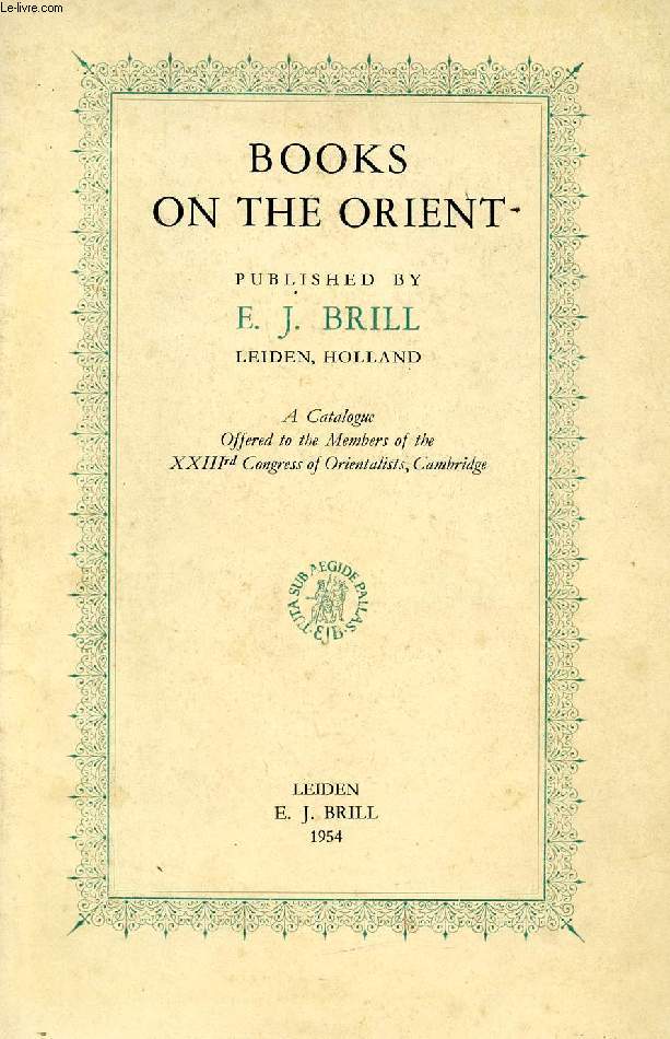 BOOKS ON THE ORIENT
