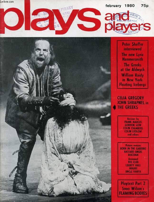PLAYS AND PLAYERS, VOL. 27, N 5 (317), FEB. 1980 (Contents: Psychic energy Peter Shaffer Transformation Ned Chaillet The Greeks Peter Stothard Floating icebergs (New York) William A Raidy Amadeus: absolute theatre M. Scott Flaming Bodies (Act II)...)