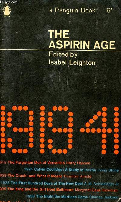 THE ASPIRIN AGE, 1919-1941