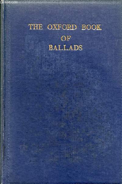 THE OXFORD BOOK OF BALLADS
