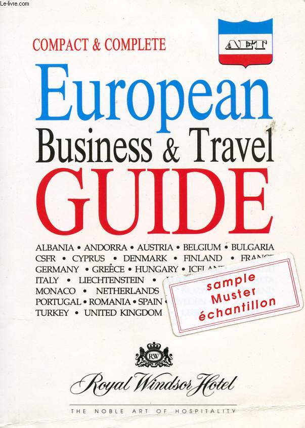 EUROPEAN BUSINESS & TRAVEL GUIDE, 1992