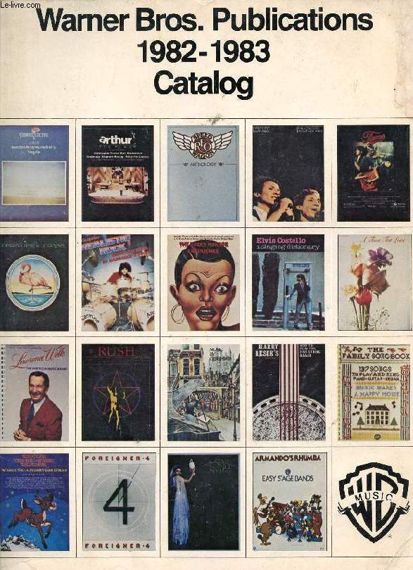 WARNER BROS. PUBLICATIONS, 1982-1983, CATALOG