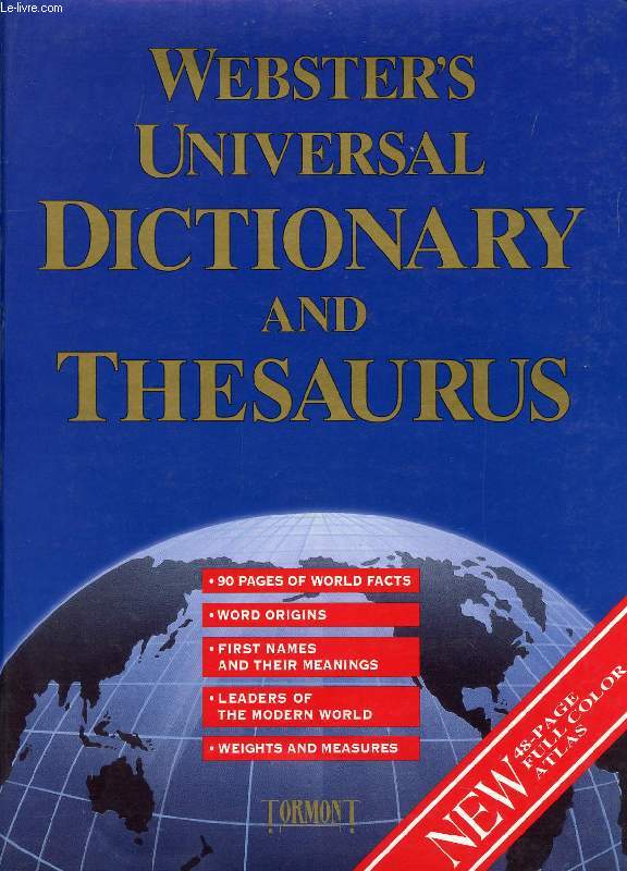 WEBSTER'S UNIVERSAL DICTIONARY AND THESAURUS