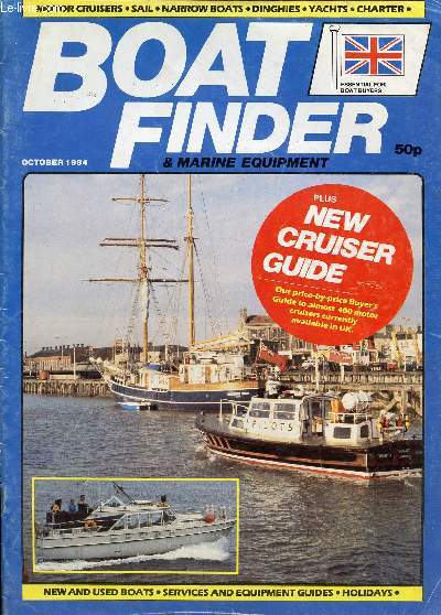 BOAT FINDER & MARINE EQUIPMENT, OCT. 1984 (Contents: Motor cruisers, Sail Narrow boats, Dinghies, Yachts, Charter, New and used...)