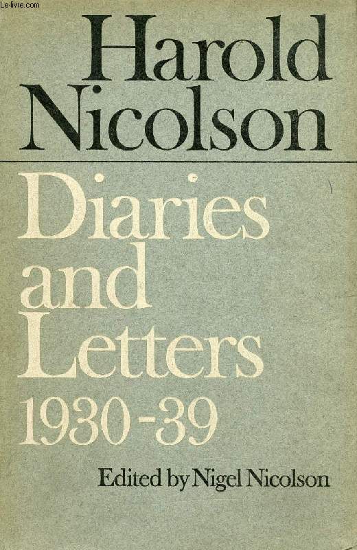 DIARIES AND LETTERS, 1930-1939