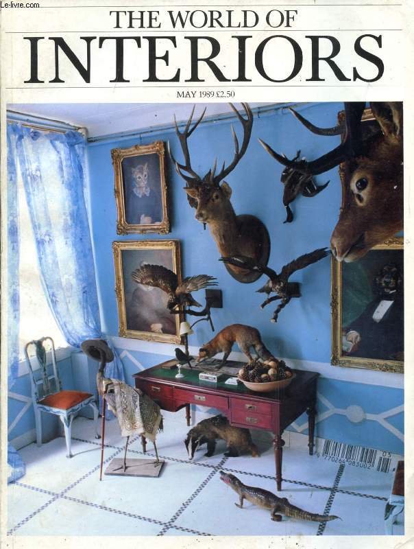 THE WORLD OF INTERIORS, MAY 1989 (Contents: Antennae, What's new in style, decoration and design, chosen by Ros Byam Shaw. Serious Pursuits, Selected lectures, courses and holidays. Swatch, Katrin Cargill's pick of the fabrics...)