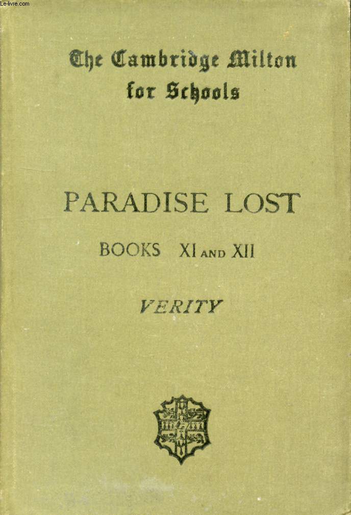 PARADISE LOST, BOOKS XI AND XII
