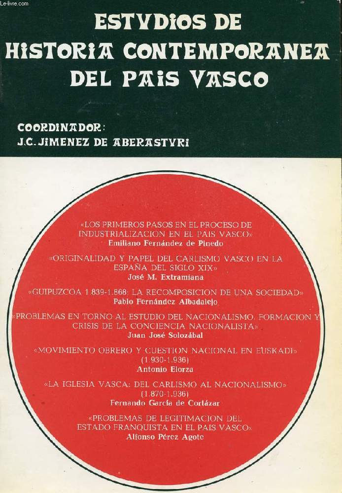 ESTUDIOS DE HISTORIA CONTEMPORANEA DEL PAIS VASCO
